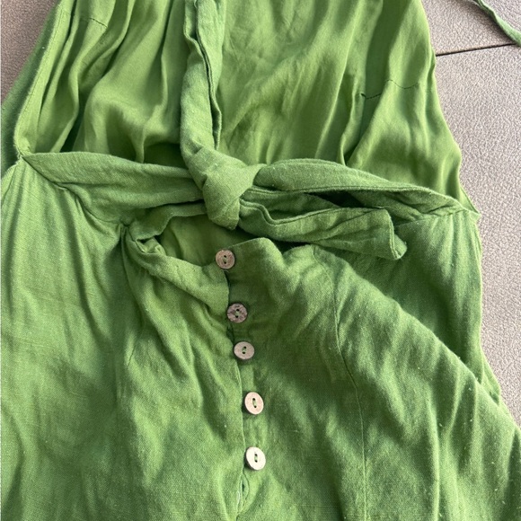 Free People free-est Call Me Midi wrap dress in green - Picture 12 of 15